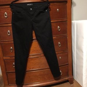 Fran denim Sarah black mid rise skinny EUC